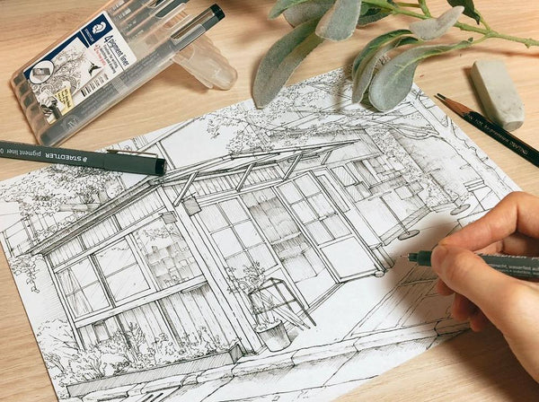 Detailed Urban Sketches With Only a Pen Illustration 리니 1차 Class Access Only 