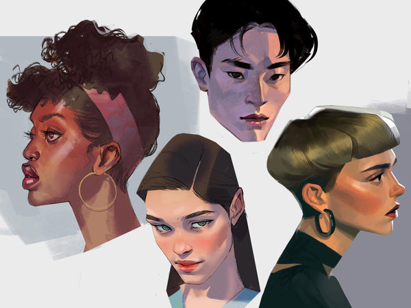 Level Up Your Digital Portraits: Structure, Anatomy, and Stylization Digital Drawing Aisha 
